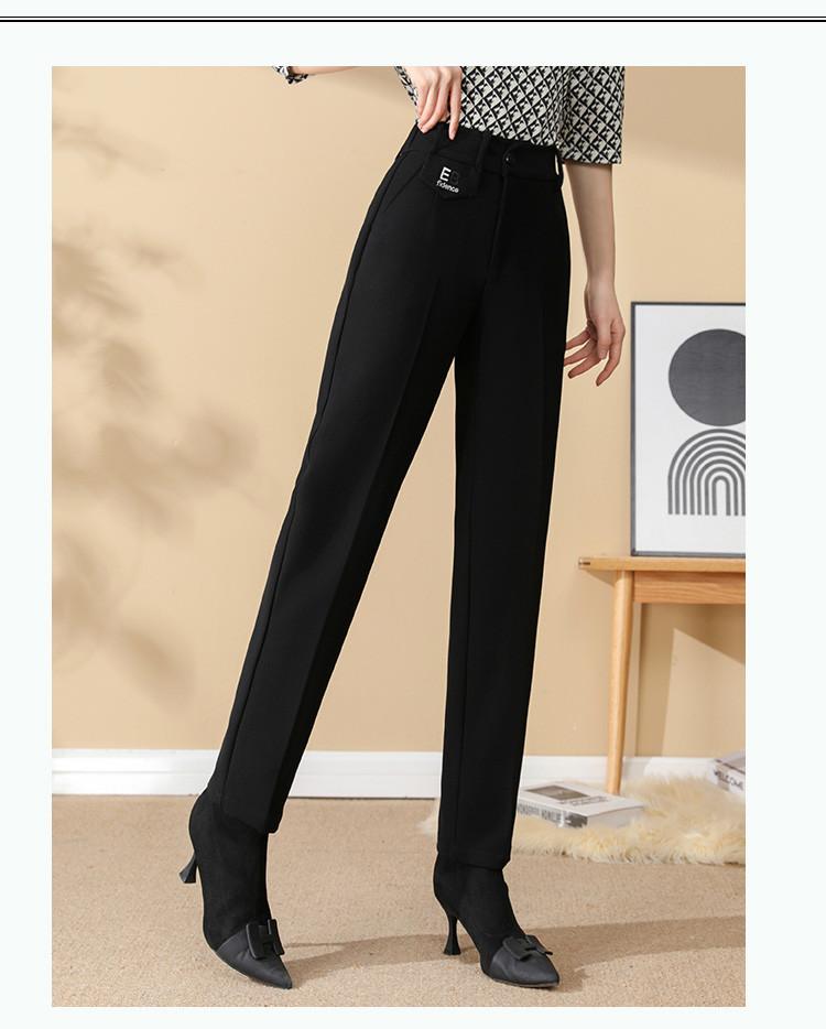 [Version of Western Straight Leg Pants] Winter Commuting Simple Slimming Women's Casual Pants