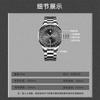 Reloj de Hombre con Correa de Acero Personalizado Creativo Luminoso Calendario Impermeable Automático Cuarzo