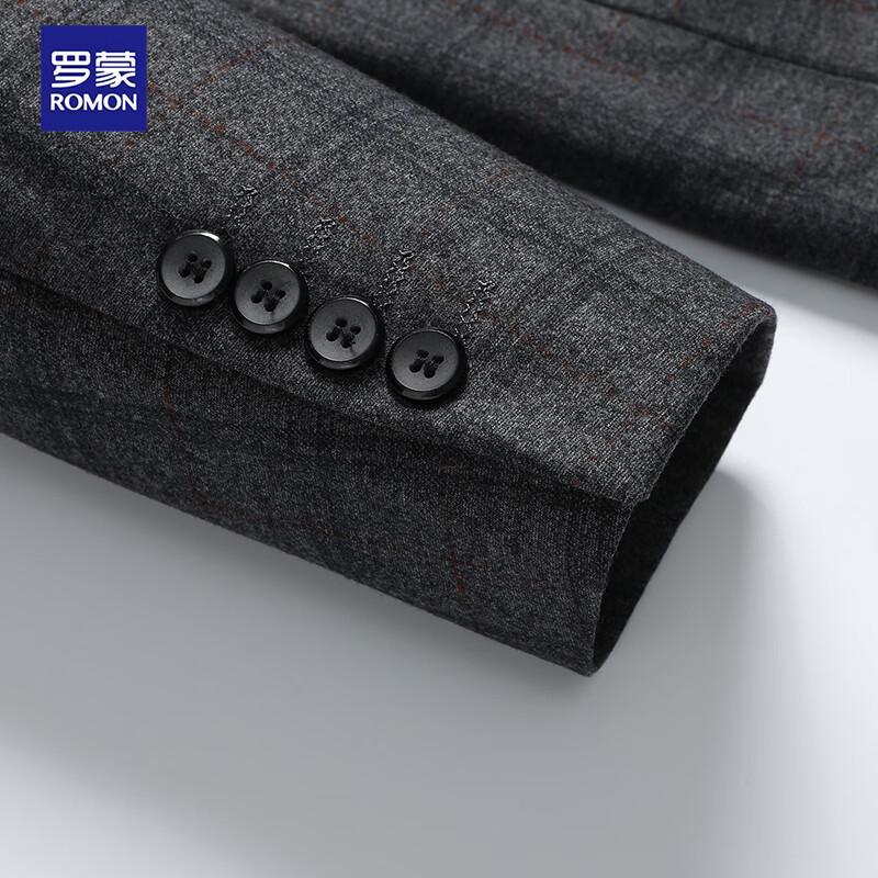 Luomeng Men's Slim Fit Stretch Business Suit Set