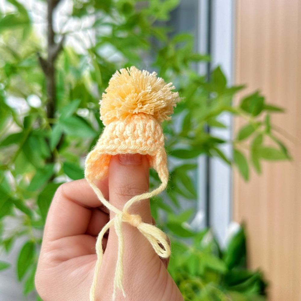 Strickmütze für Puppen aus Baumwolle in Bonbonfarben, Mini-Strickrock zum Selbermachen für 10–15 cm große Baumwollpuppen