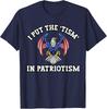 I Put The Tism In Patriotism America USA Eagle Athletic Eagle Unisex T-Shirt