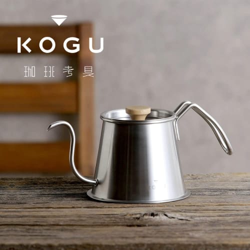 KOGU Coffee Kogu Two-Drip Pot Pro 500ml with Lid [Made in Japan] Compatible with direct flame, induction, and dishwasher, this narrow-spout kettle fea
