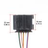 90980-12292 Connector of Mass Air Flow Sensor for Toyota Lexus Isuzu Holden 22204-75030,22680-AA360, AFH70M-59A, 8-97601967-0