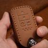 Leather Smart Remote Car Key Case Cover For Honda Vezel City Civic Jazz Brv Br-V Hrv Key Case  2Btn Car Accessories