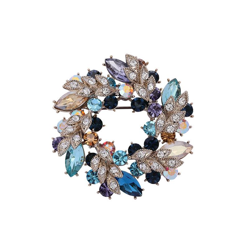 

Та же звезда высокого класса модная чешская алмазная дрель баухиния грудь цветок кольцо цветок брошь костюм костюм