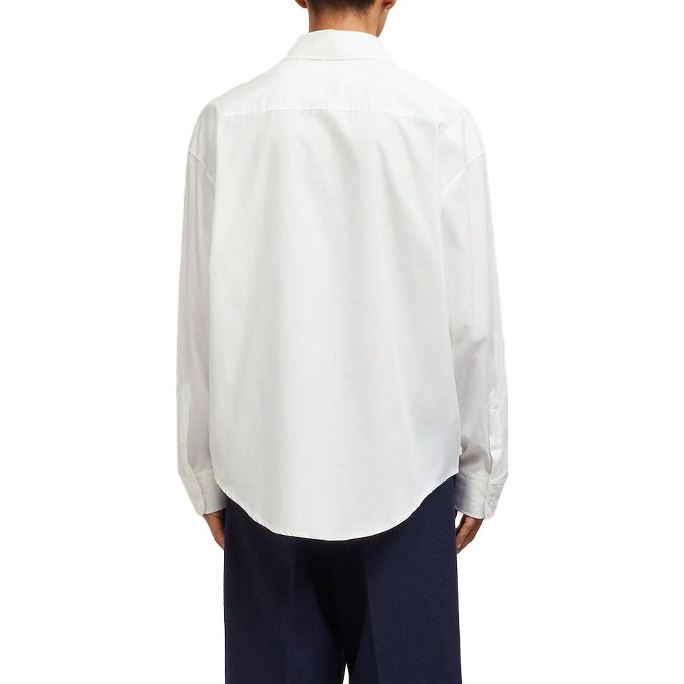 AMIPARIS Solid Color Square Neck Single-Breasted Loose Long Sleeve Shirt Unisex shirts USH116CO0045100