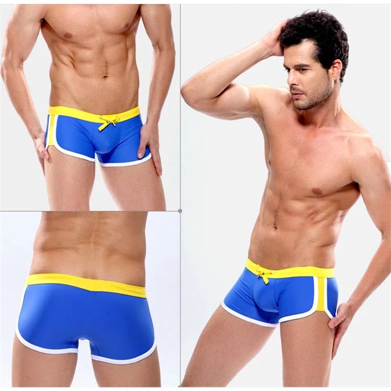 Stylish Men's Swimming Trunks - Quick-Dry Square Leg Swim Shorts For Big & Tall Gentlemen - Perfect Beach Swimwear