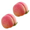 2pcs Artificial Peach Fruit Realistic Faux Fruits Peaches for Home Kitchen Table Decoration and Photography