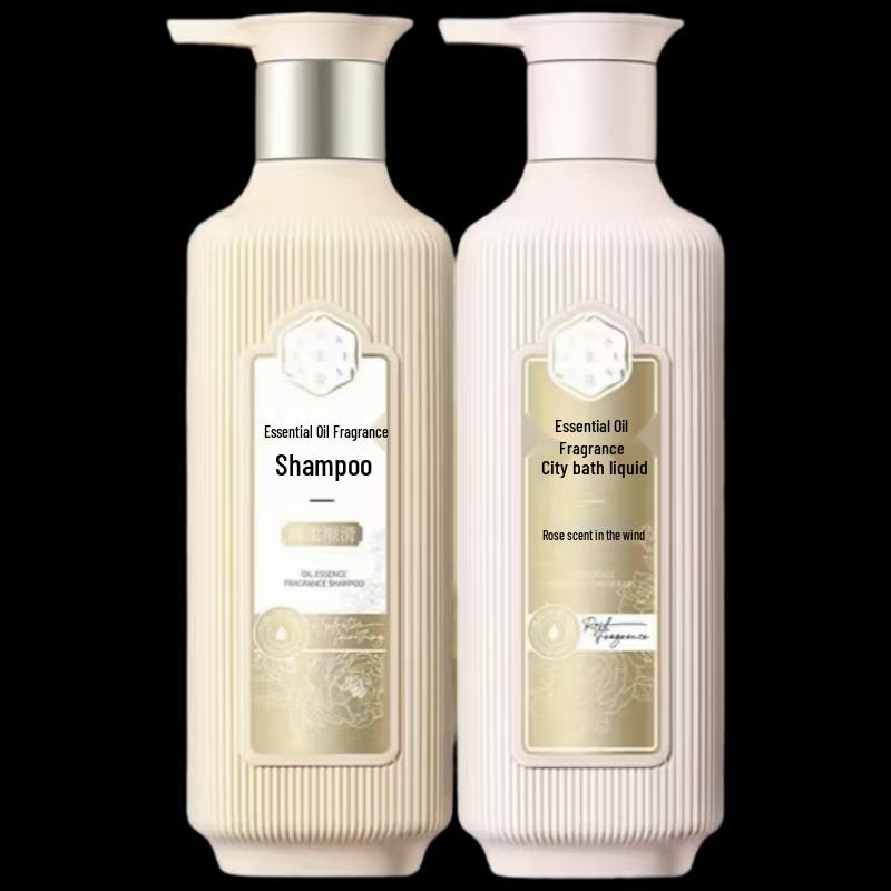 Sansheng Flower Smooth Shampoo & Rose Shower Gel Set