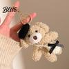 Fashionable Bear Charm Plush Keychain, Cute Puppy Bag with Portable Decoration Crocheted Accessories, Stuffed Animal Pendant for Women Girls Backpack