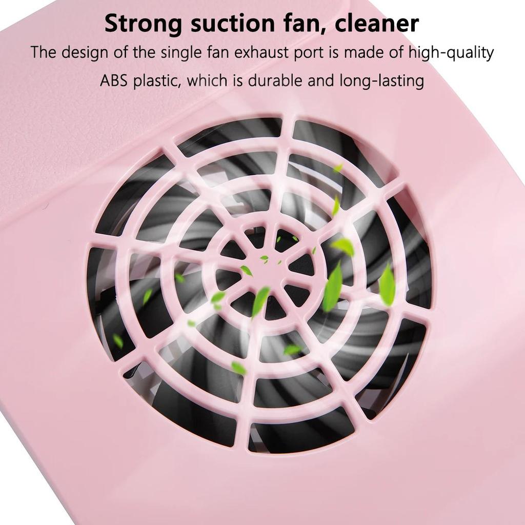 TFSCLOIN Professional Nail Dust Collector Low Noise Nail Vacuum Collector Remove Filter Nail Extractor Fan Nail Art Tool