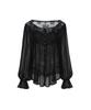 PAINORPLEASURE Moonrise Blouse Black