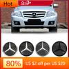 XFNVJ1 2025 Hot For Mercedes Benz Fit For Mercedes Benz 2008-2014 Chrome Silver And Glossy Black Front Grille Emblem Newest 3D Style St QQ56
