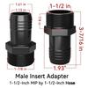 4/2/1 szt. Czarny Adapter Węża Basenowego Do Hayward SPX1091Z2 Złącze 1,5 Calowe ABS Odporny na Wycieki Montaż Pompy Akcesoria Basenowe=