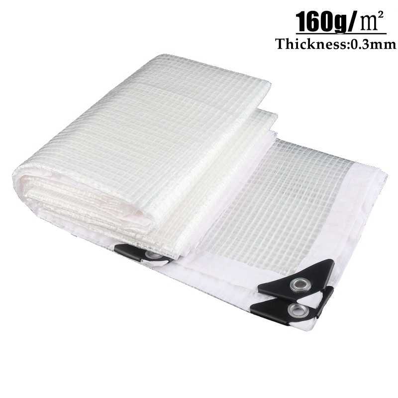 Grid Film Plastic Waterproof Film For Gardens With 4 Style Edge Car Truck Canopys Pets House Keeping Warm Balcony Shading Cloth