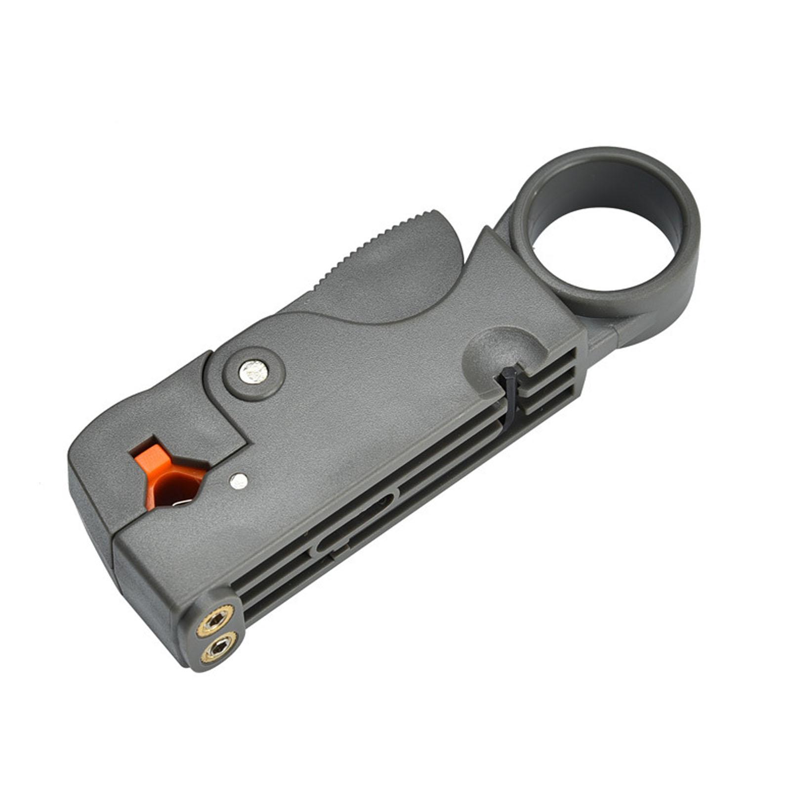 Coaxial Cable Stripper Precise Stripping Efficient Comfortable Grip Plastic Wire Cutting Tool