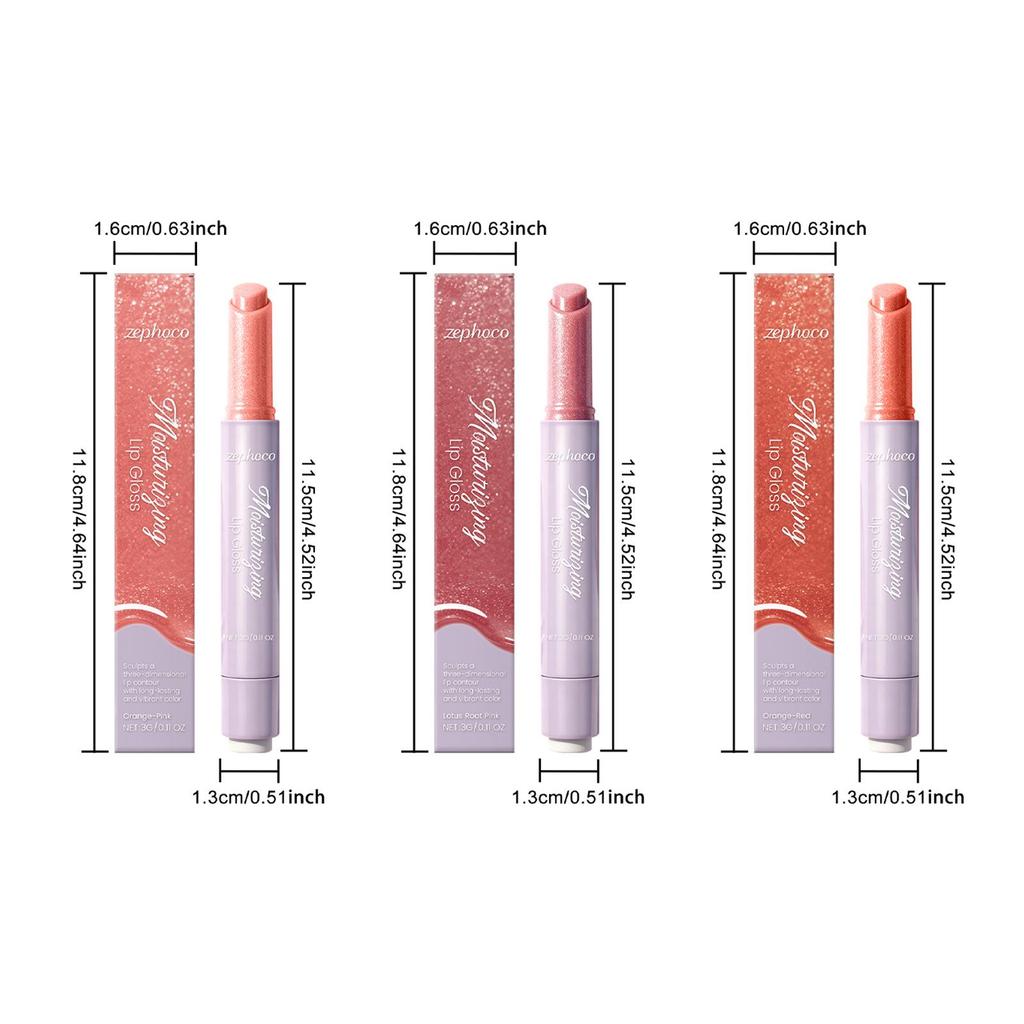 Zephoco Plumping Lip Gloss: Moisturizing, Non-Sticky, Lightweight Shine for Pouty, Girly Lips.