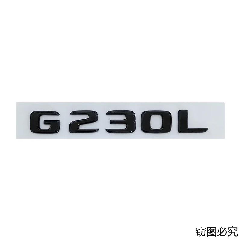 ABS Car Rear Trunk Emblem Body Side Badge Tail Sticker Decal for Mercedes Benz G230L G300L G350L G500L Letters Accessories