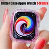 Glitzer Klare Hülle Für Apple Watch Series Ultra2 9 8 7 5 6 SE Ultra Bling Stoßfänger Schutzhülle Für iWatch 41 45 49 44 40 42 38mm