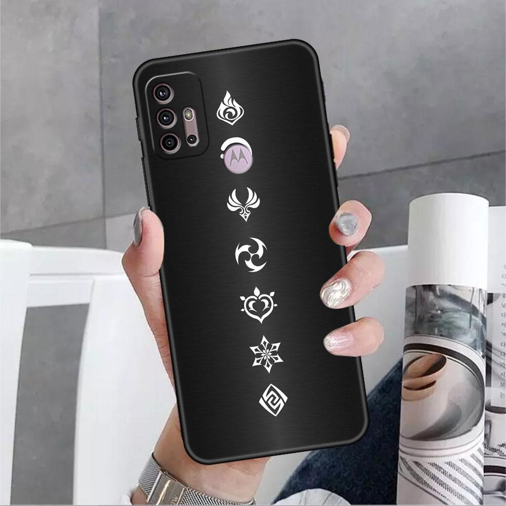 Case For Motorola G30 G60 G9 Play One Fusion Plus Edge 20 G8 Power Lite G22 G50 G200 G51 G71 G31 Phone Cover Genshin Impact Capa
