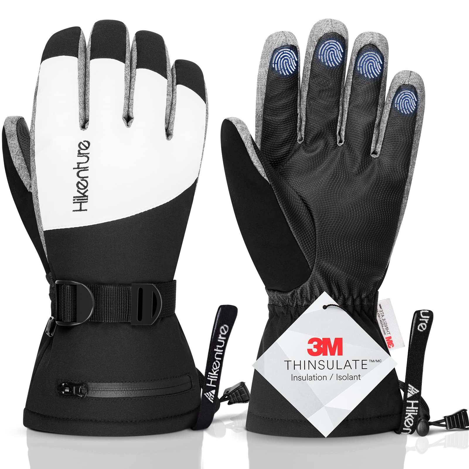 Hikenture Ski Cold Weather Sports Snow Outdoor Gloves for Women and Winter Climbing Snowboarding Winter Snow Snow Removal Unisex Gloves, Gloves,