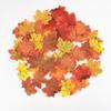 100Pcs Simulated Maple Leaf Autumn Courtyard Halloween Wedding Table Decoration Photography Props Homemade Flower Wreath