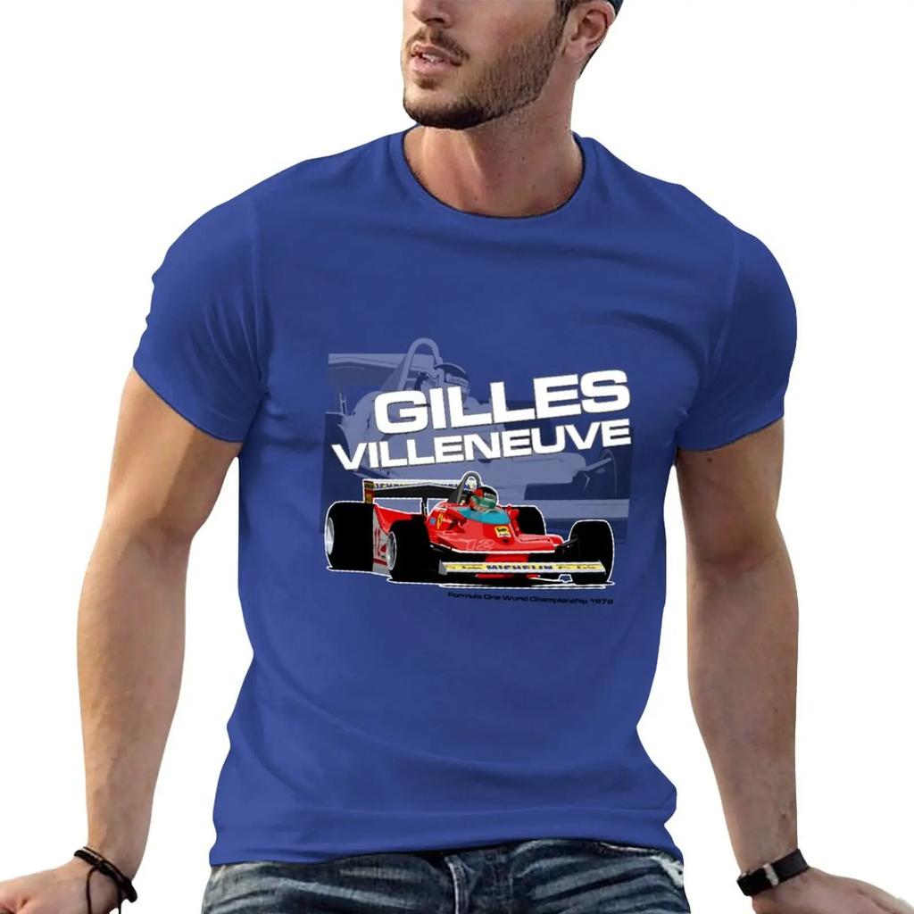 New Gilles Villeneuve - F1 1979 T-Shirt Tees Oversized T Shirt Oversized T Shirts T Shirts for Men Pack