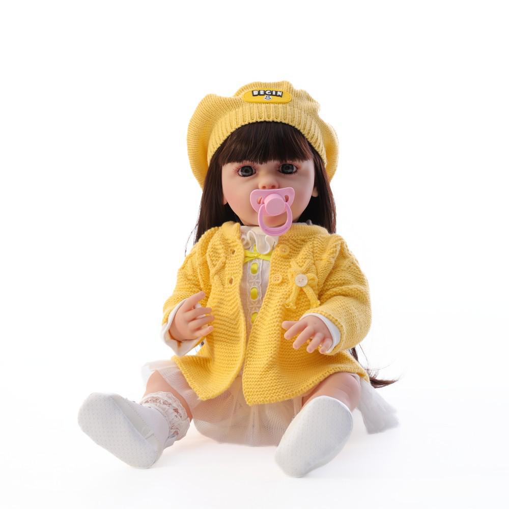 22-inch All-Plastic Reborn Russian-Speaking Baby Doll - Children's Companion Toy