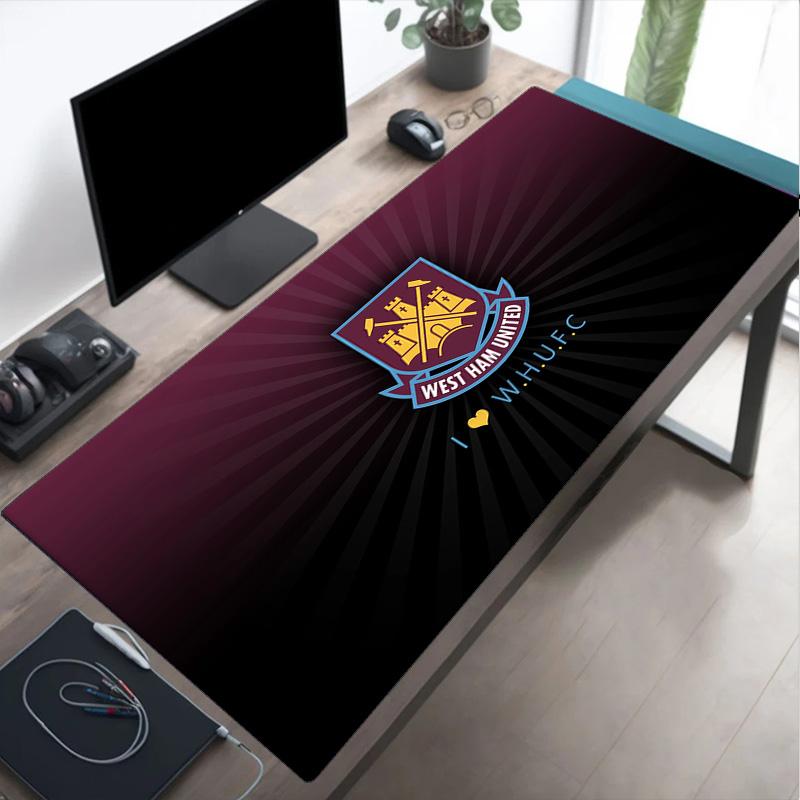 Tappetino per mouse con stemma West Ham United, Tappetino per mouse, Tappetino per mouse da gioco, Tappetino per tastiera, Decorazione da scrivania per computer portatile, Regalo per fan, Regalo di compleanno