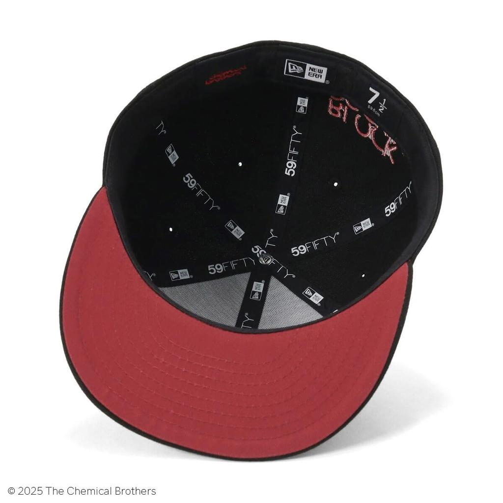 [New Era] Cap 59FIFTY Chemical Brothers Collaboration Black 7 12 5950 TCB BLOCKBOCKIN BEATS BLK RED 14457393 NER36C5270