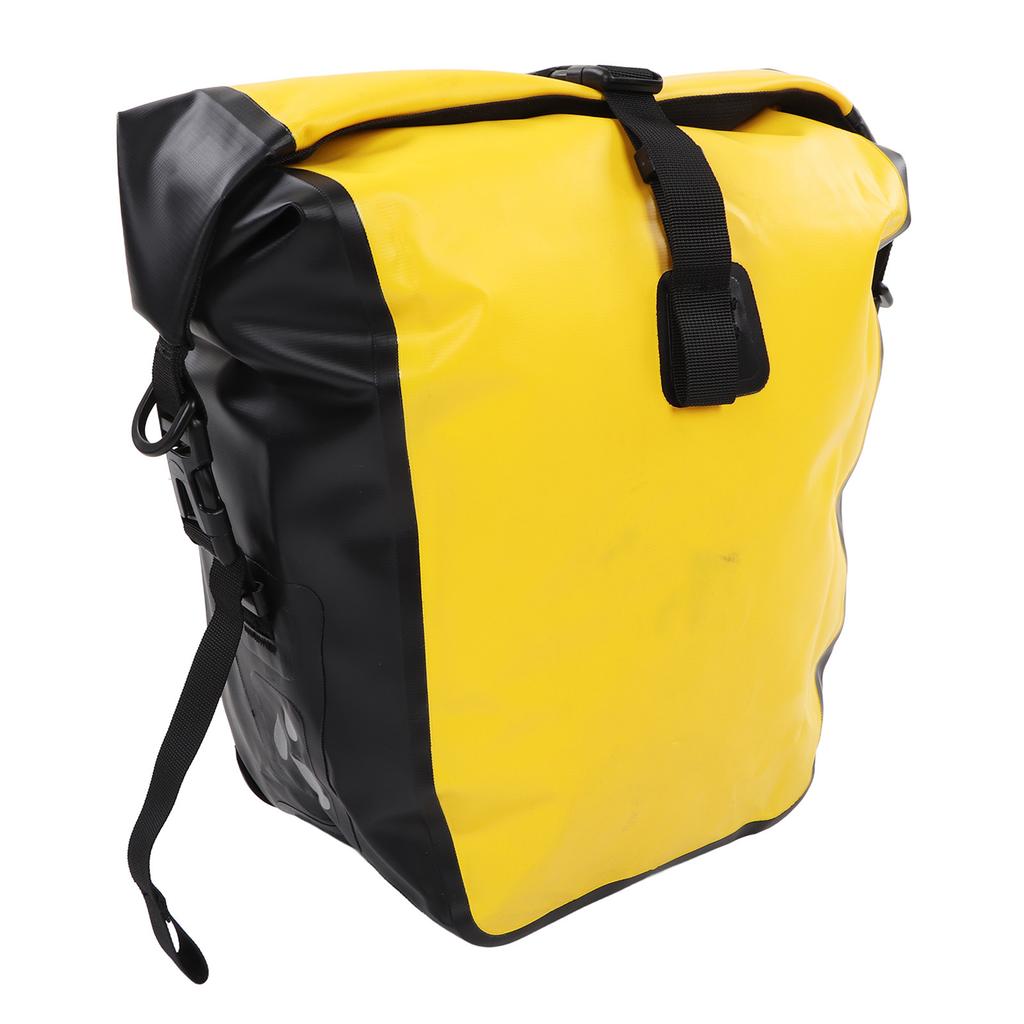 Bike Rear Rack Bag Outdoor Waterproof Bicycle Saddle Bag for Long Distance Riding Cycling Yellow 25L Large