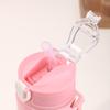 750ML KPop Demon Hunters Sports Water Bottle Rumi Mira Zoey High-capacity Straw Cup Portable Outdoor Sports Drinking Cup Gifts