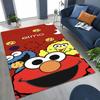 3D S-Sesam Cartoon Kunst Teppich für Schlafzimmer Wohnzimmer Sofa Zuhause Fußmatte Dekor,Große Kinder Spiel Rutschfeste Bodenmatte
