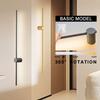 Nordic Black Copper LED Wall Lamps for Sofa Background Bedroom Indoor 360° Rotation LED Wall Lights Decor for Home Stairs Aisle