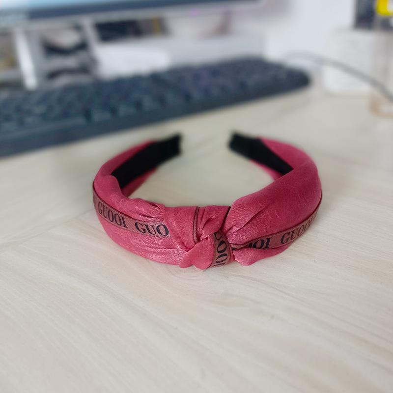 Fabric headband female Yiwu headdress jewelry autumn and winter feeling wide edge versatile high skull top headband hairpin