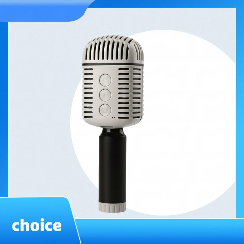 

Children Karaoke Microphone Wireless Bluetooth Speaker 2-in-1 Portable KTV HIFI Sound TWS Compatibility iPhone Android PC сірий