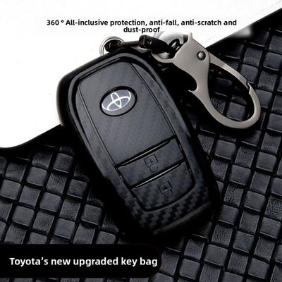 Matte Schlüsselabdeckung für Toyota Corolla RAV4 Highlander 8. Camry CHR Autoschlüsselhülle Langlebiger Schutz