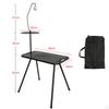 Outdoor Camping Foldable Table Detachable Legs Rectangular Desk Multipurpose with Storage Bag PP