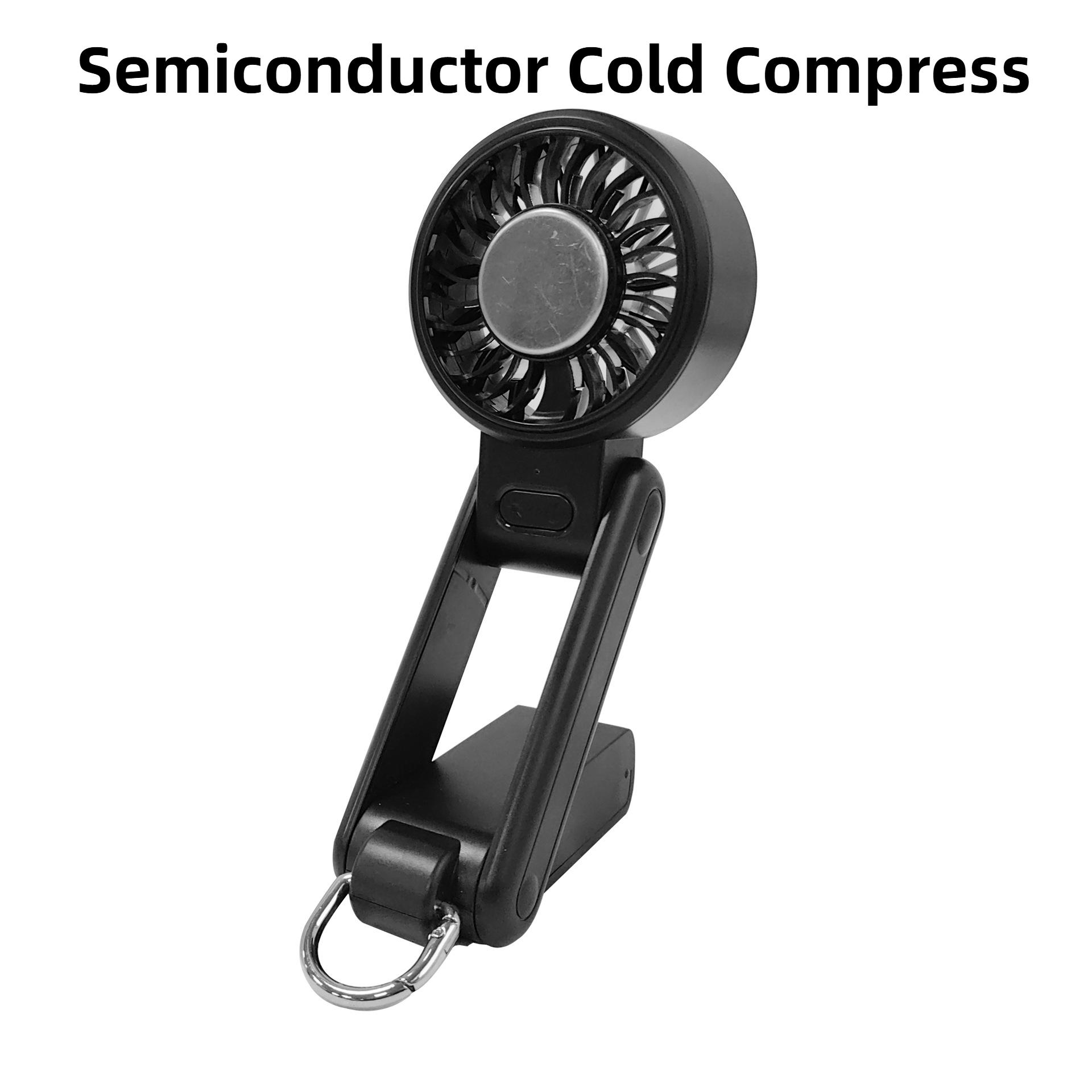 

Foldable Handheld Fan Semiconductor Cooling Mini Fan USB Charging Silent Portable Hand Held Fan Desktop Fan Multi Function Fans
