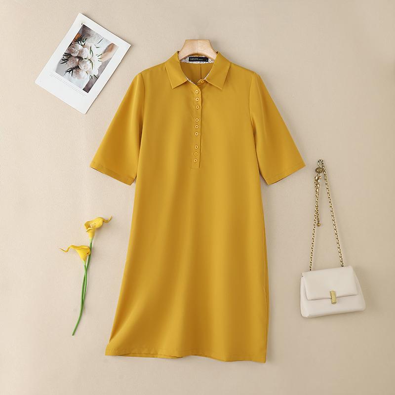 ZANZEA Women Casual Turn Down Collar Loose Summer Half Sleeve Shirt Dress
