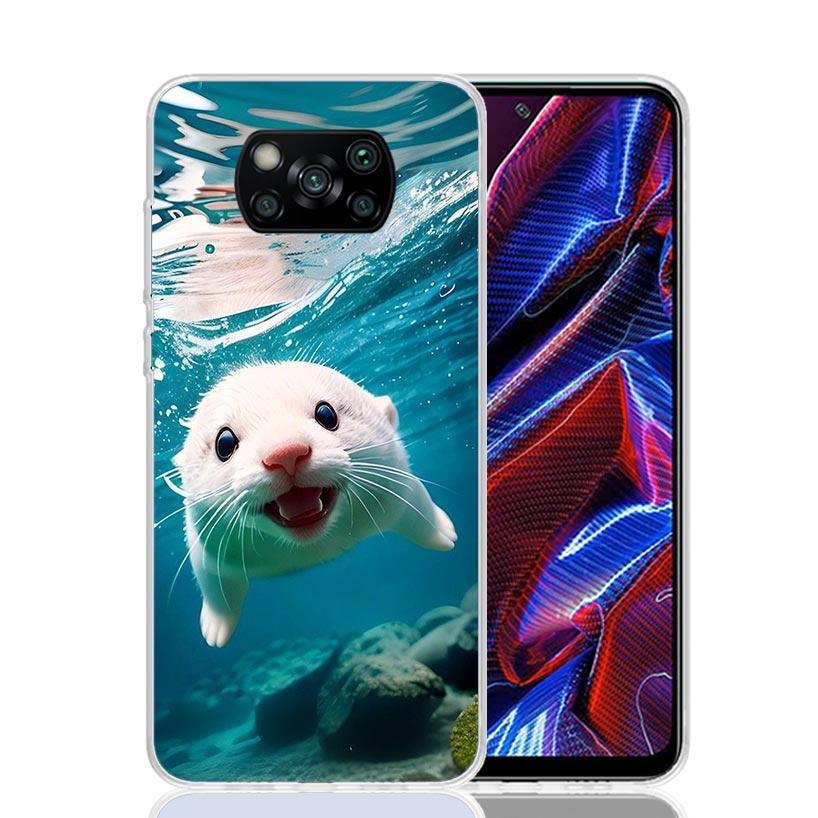 

Animal Otter Cute Cartoon Phone Case For Xiaomi Poco F7 Ultra X7 X6 Pro X5 Redmi 15 15C 13 13C 12 12C 10 10A 10C 9 9A 9C 9T Shel Redmi 12
