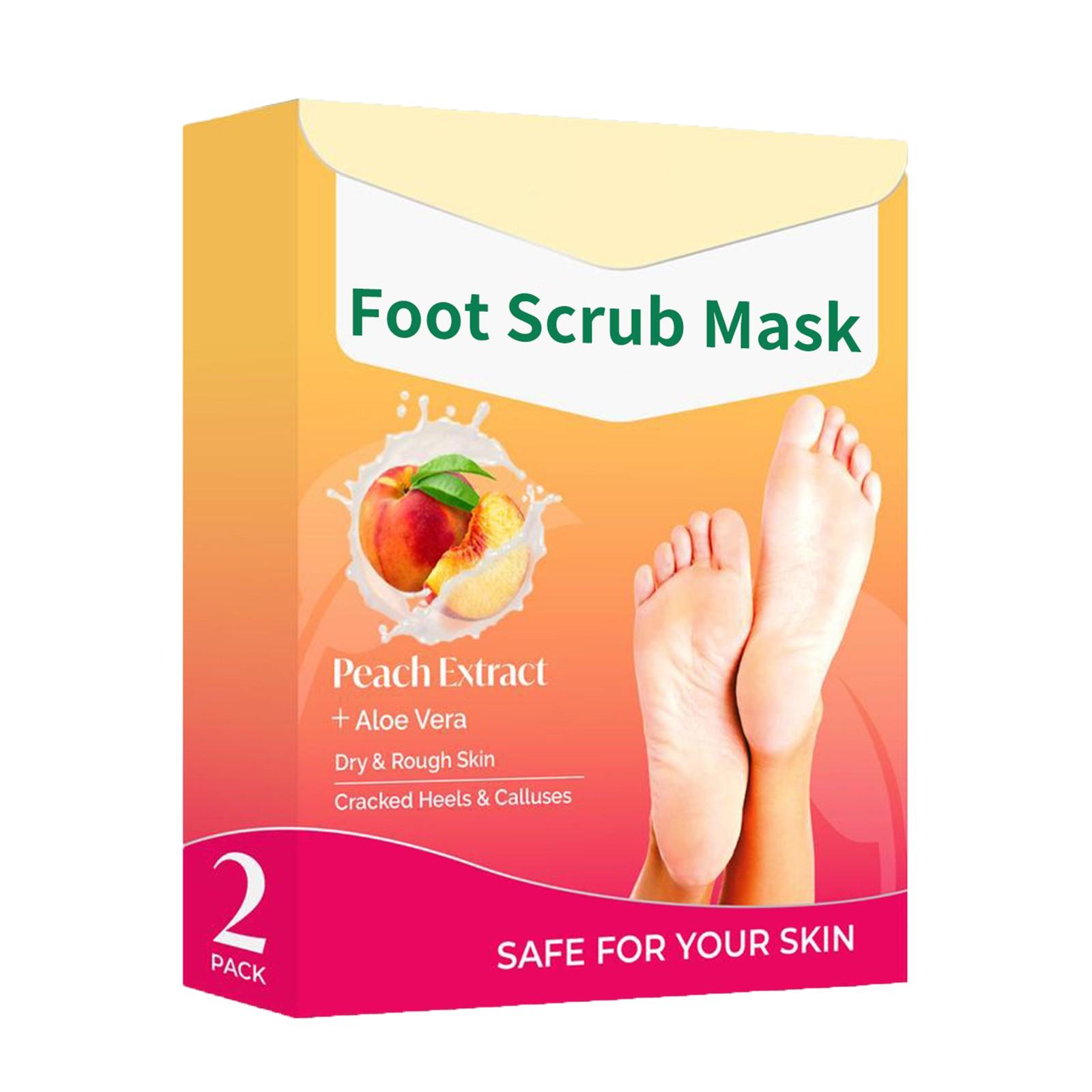 

Отшелушивающая маска для ног Персик 2 штуки Омоложение кожи Отшелушивающая Увлажняющая маска для пяток и ног 10 мл