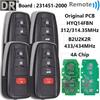 Great HYQ14FBN Brazil 4A Chip 312-314MHz B2U2K2R 433-434MHz Original PCB Board Proximity Car Remote Key For Toyota Corolla Cross