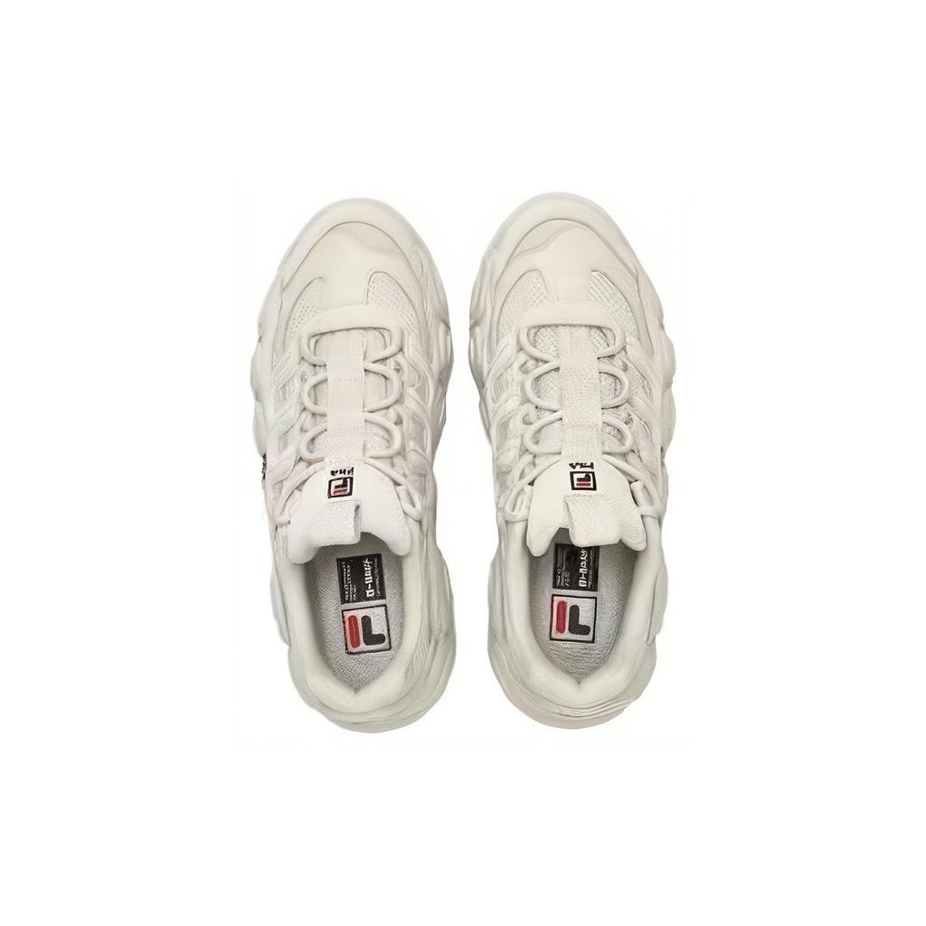 Fila Croissant Fabric Versatile Comfortable Fleece Shock Absorbing Durable Support Low Top Dad Shoes Men sneaker Beige F12M342123FOM