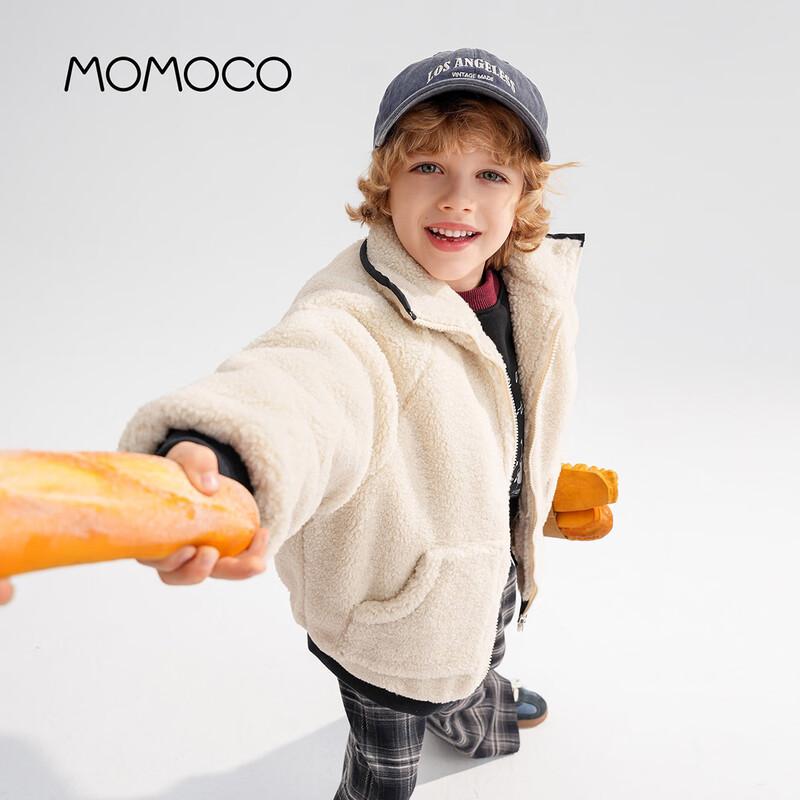 MOMOCO Boys' Winter Trendy Furry Coat