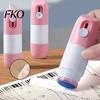 Label Correction Fluid 2-in-1 Thermal Paper Privacy Wipe Box Cutter Eraser Pen with Mini Drying Corrector Quick Ink Remover for Documents Labels