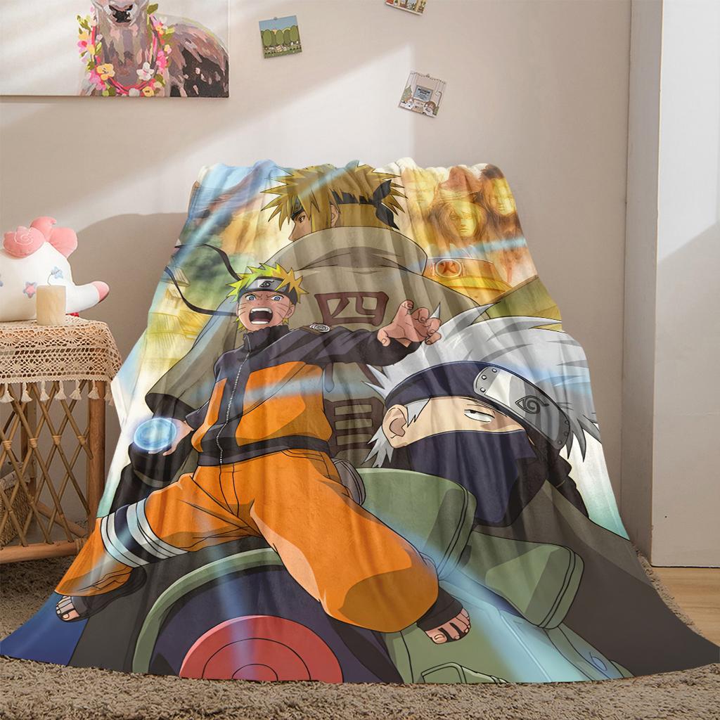 Japanese anime cartoon NARUTO famous Uzumaki Naruto blanket soft home furnishing nap decoration four seasons warm Sherpa blanket B12