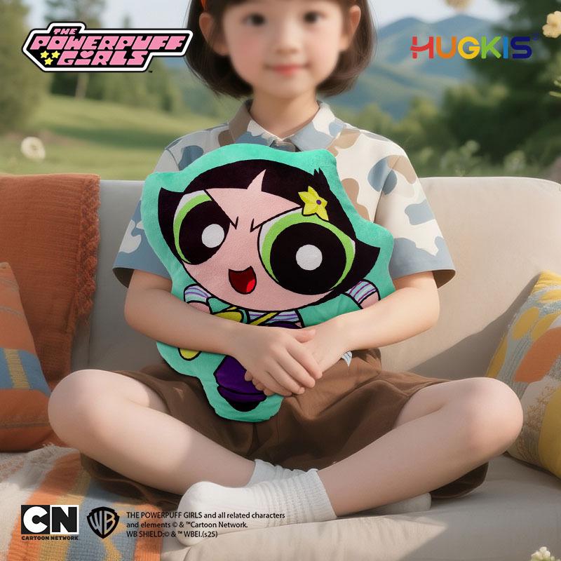 The Powerpuff Girls Vitality Series Cartoon Plush Double-Sided Pillow Cushion