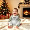 Family Matching Christmas Pajama Set Long Sleeve Long Pants Round Neck Print for Adults and Kids