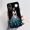 Custodia con Stampa per ZTE Blade A33S A34 Guscio Nero in Morbido Silicone per ZTE Blade A31 Plus Custodia Carina con Fiori e Cartoni Animati